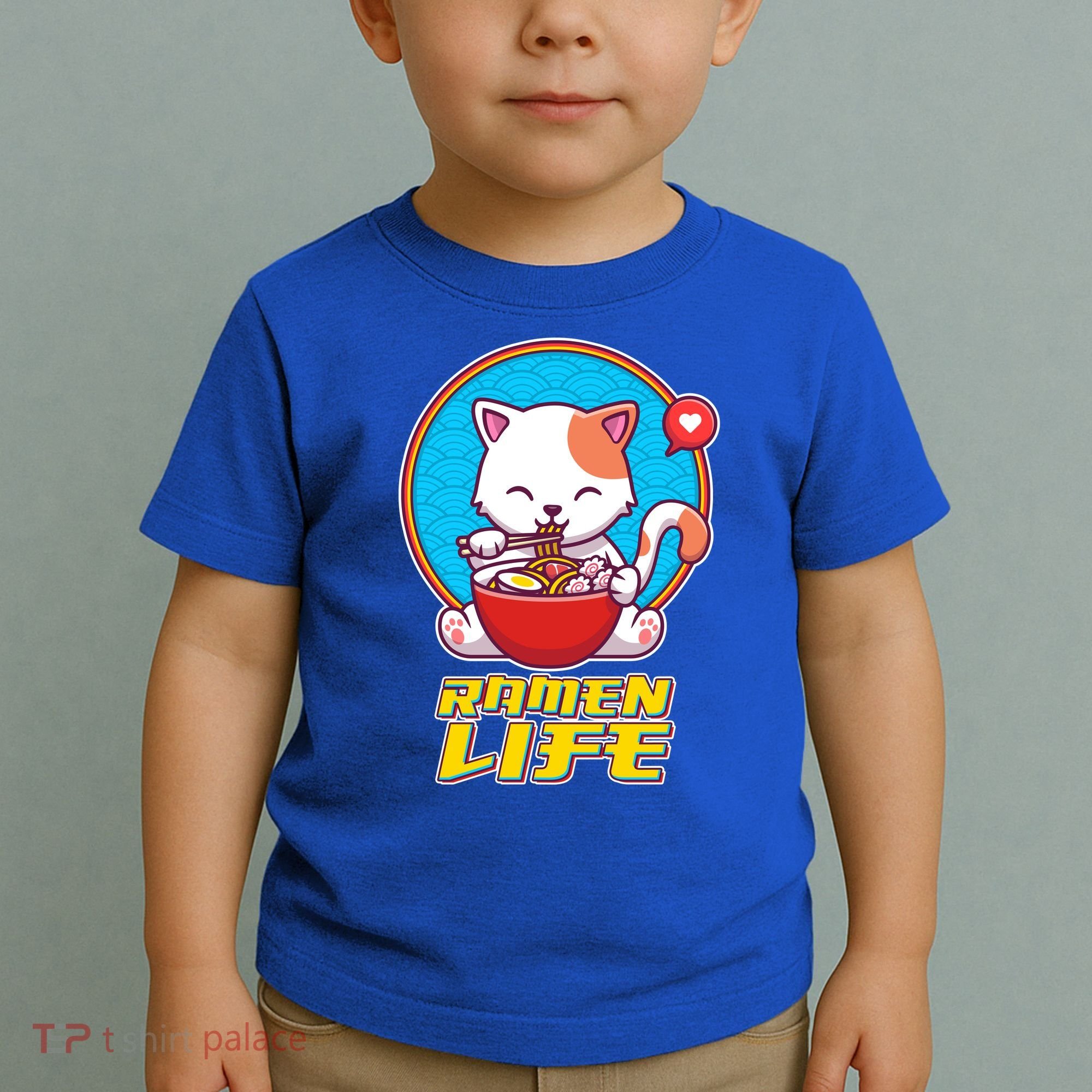 Cute Japanese Ramen Life Kitty Toddler T-Shirt