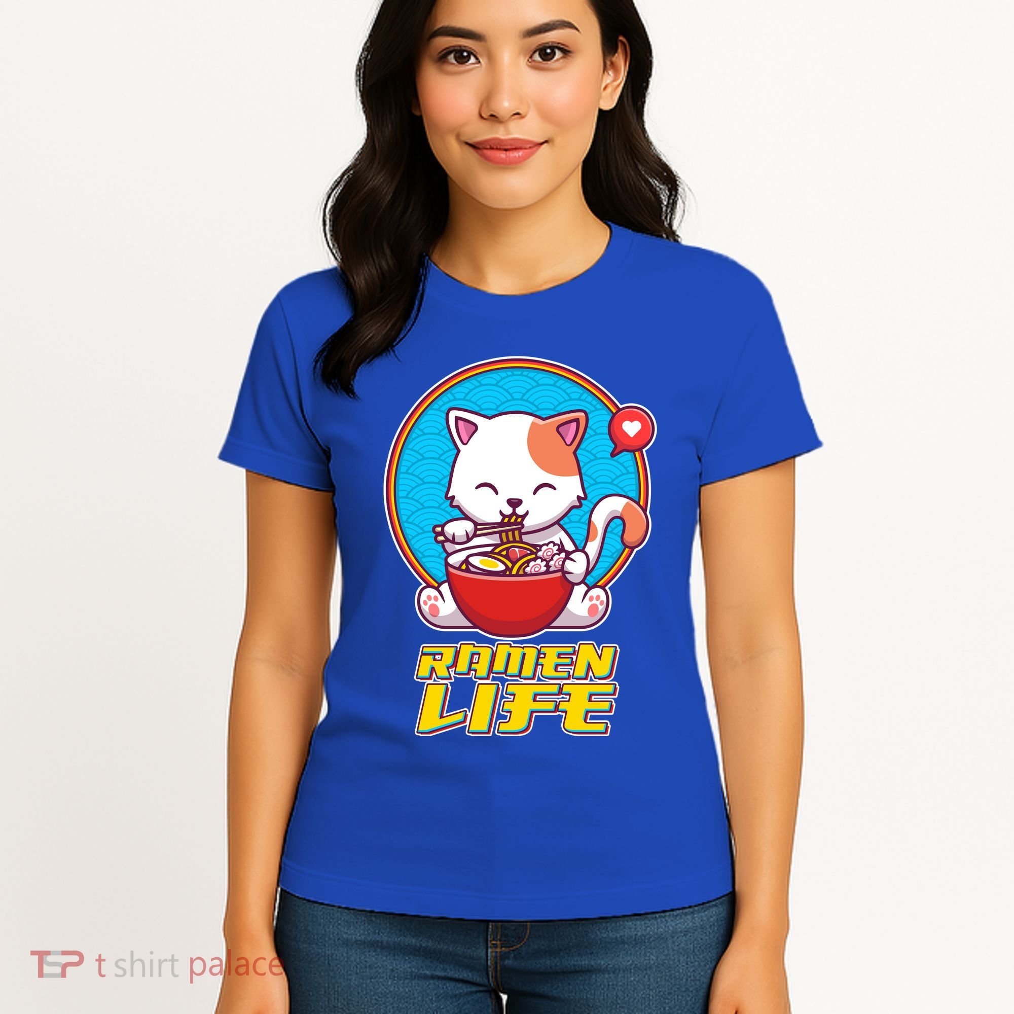 Cute Japanese Ramen Life Kitty Women's T-Shirt