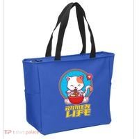 Cute Japanese Ramen Life Kitty Tote Bag thumb 2