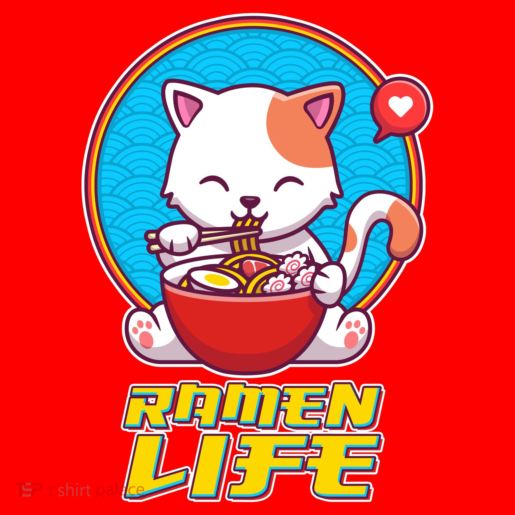 Cute Japanese Ramen Life Kitty Santa Hat