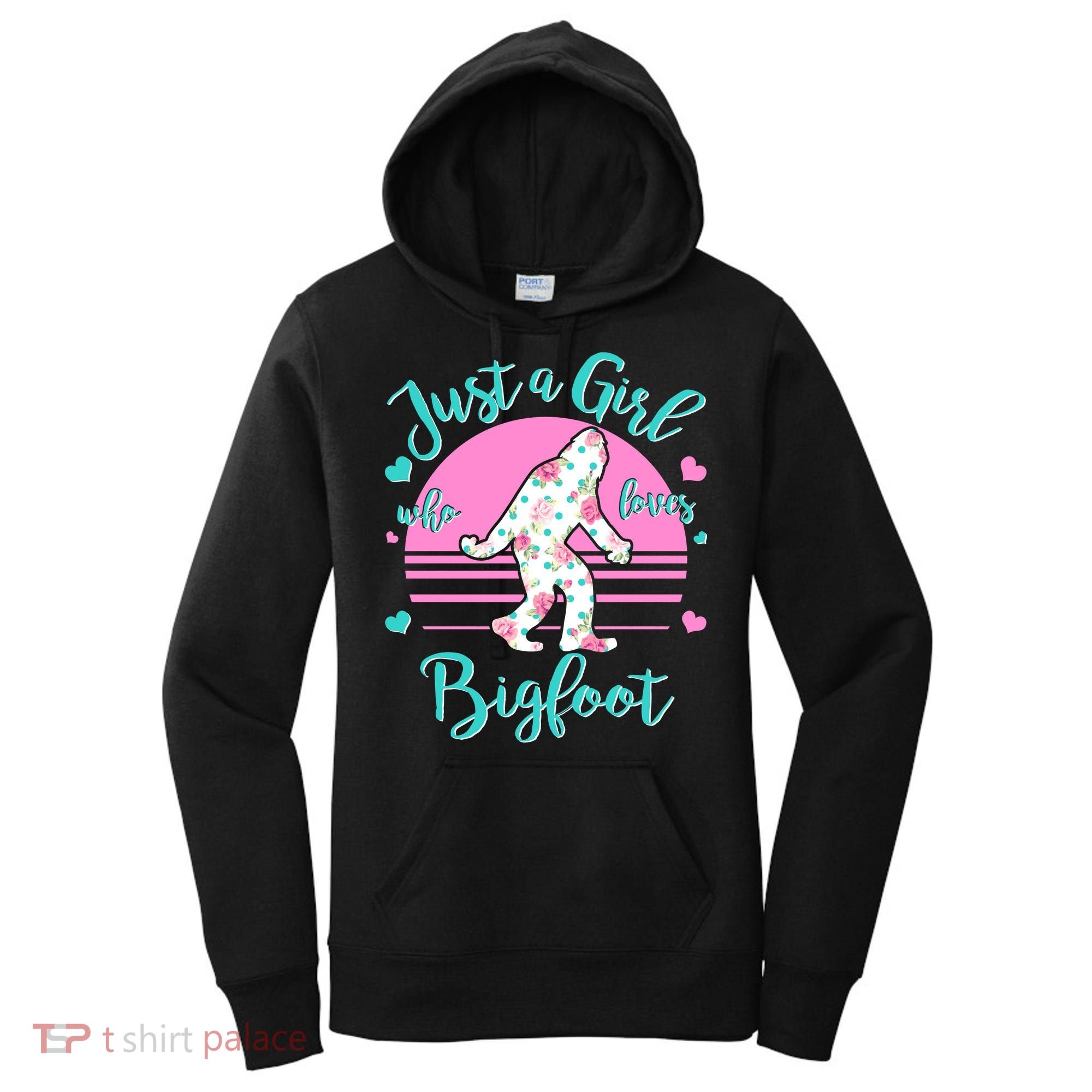 Cute Just a Girl Who Loves Bigfoot Women's Hoodie
