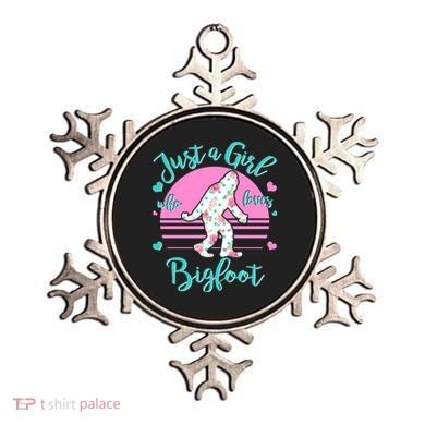 Cute Just a Girl Who Loves Bigfoot Ornament