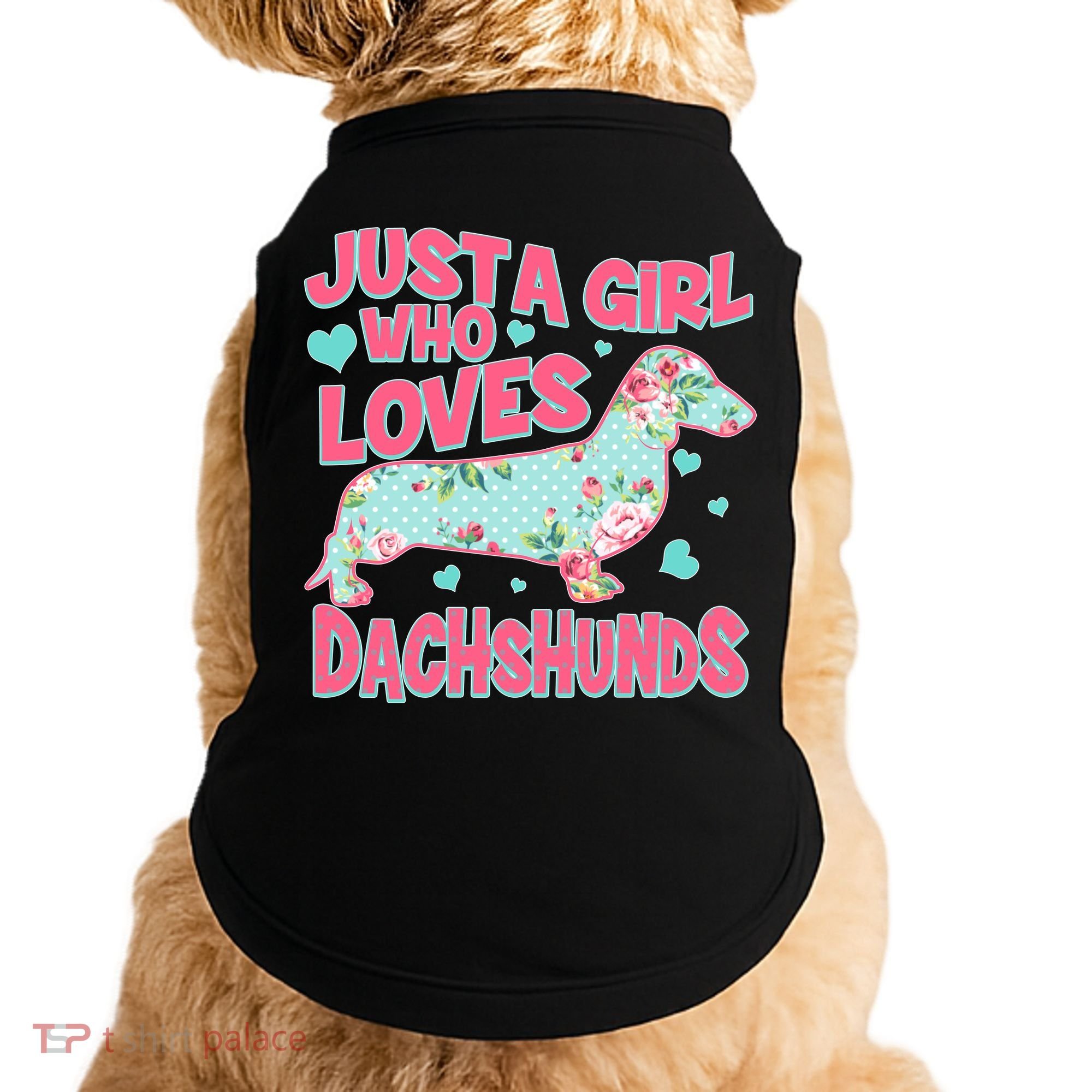 Cute Just A Girl Who Loves Dachshunds Doggie Tank