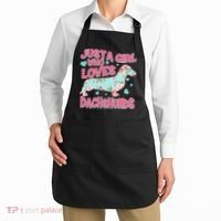 Cute Just A Girl Who Loves Dachshunds Apron thumb 2