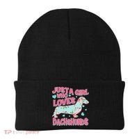 Cute Just A Girl Who Loves Dachshunds Beanie thumb 0
