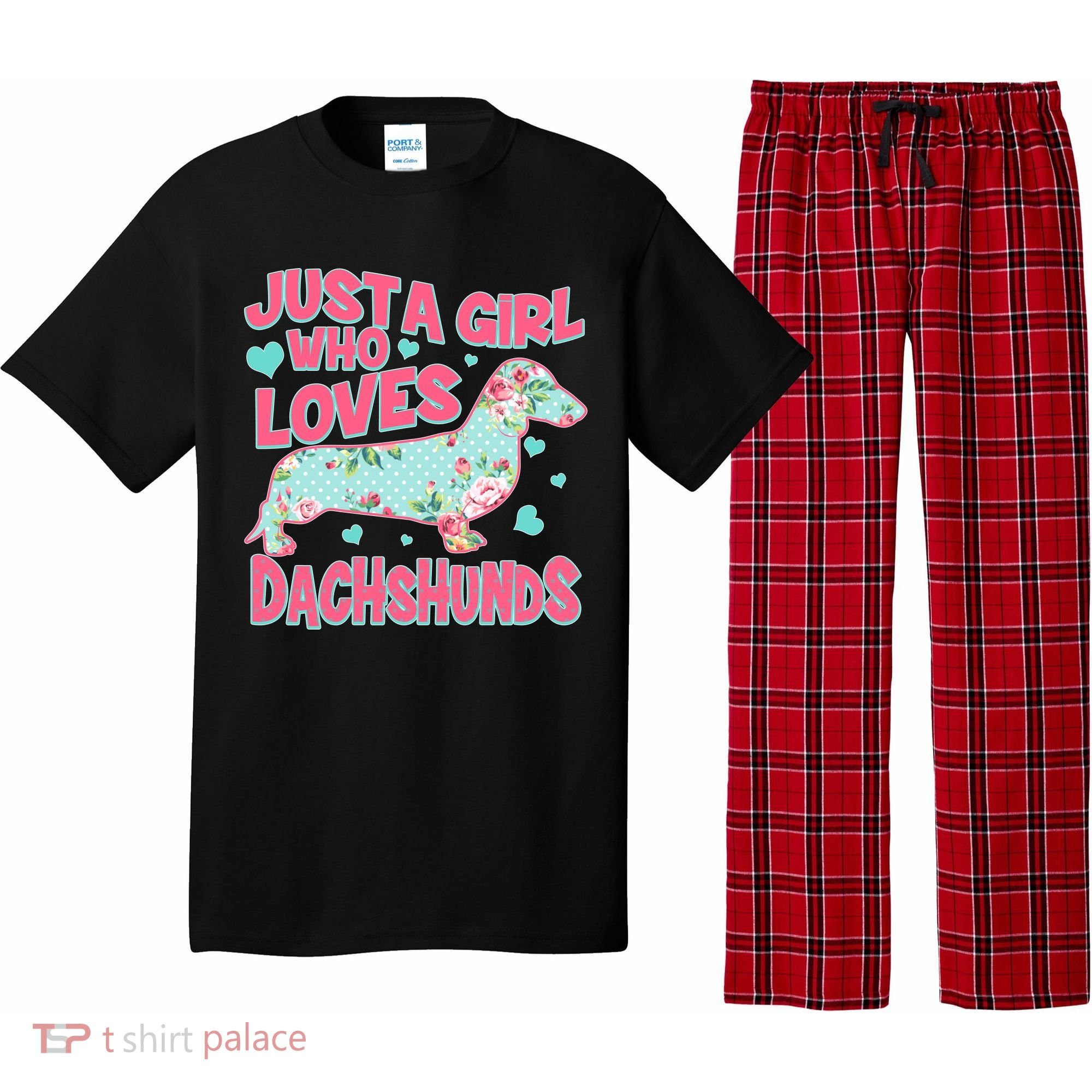 Cute Just A Girl Who Loves Dachshunds Pajama Set