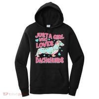 Cute Just A Girl Who Loves Dachshunds Women's Hoodie thumb 0