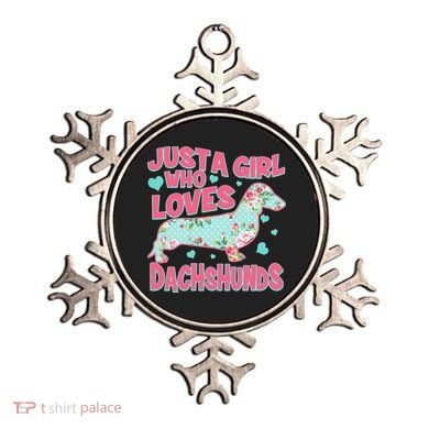 Cute Just A Girl Who Loves Dachshunds Ornament