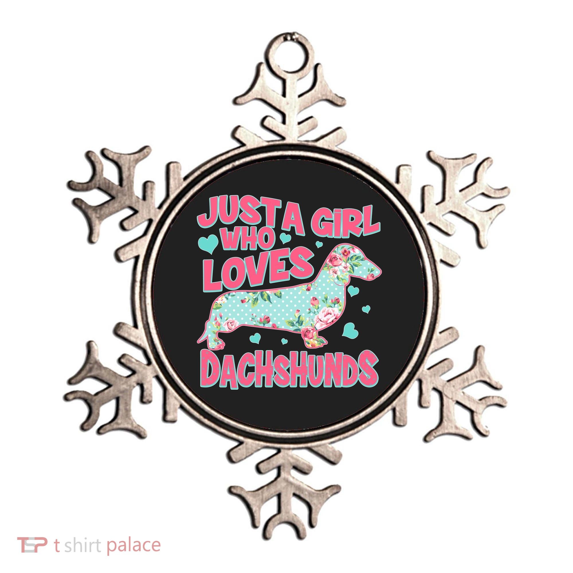Cute Just A Girl Who Loves Dachshunds Ornament