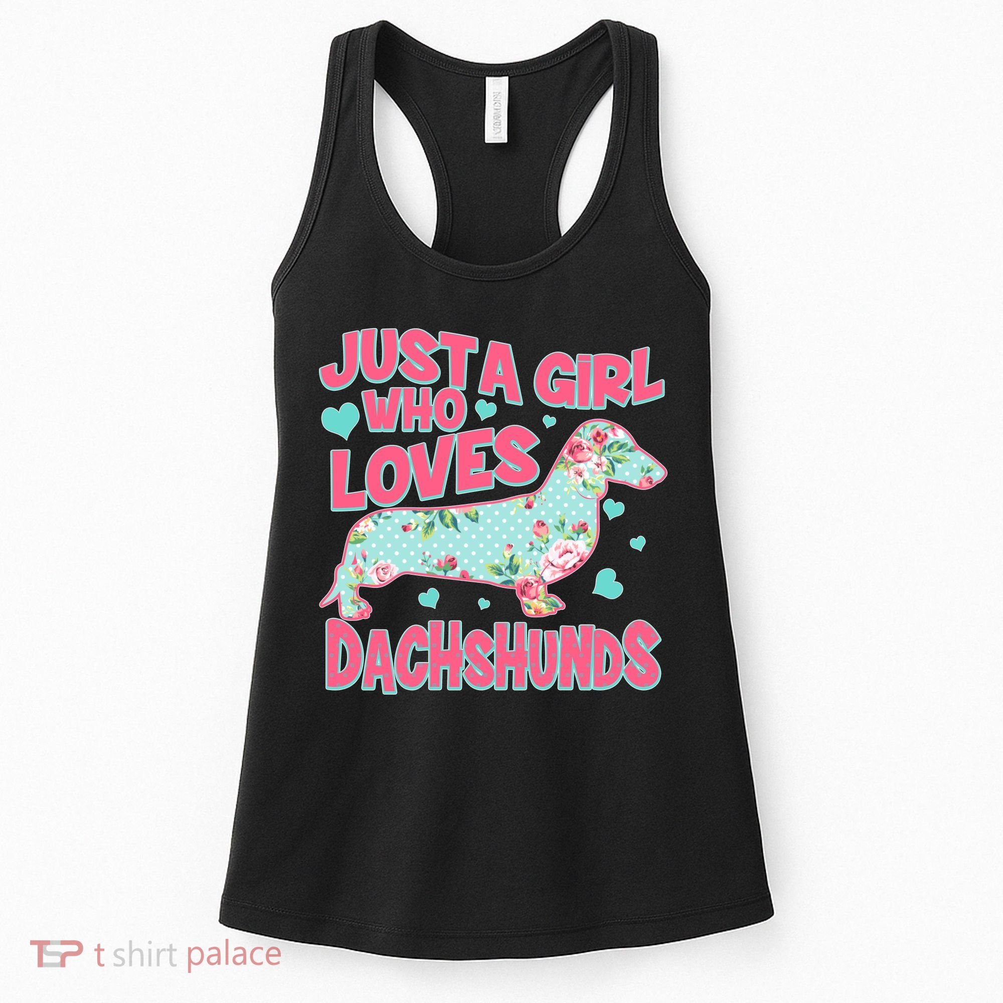 Cute Just A Girl Who Loves Dachshunds Women's Tank Top