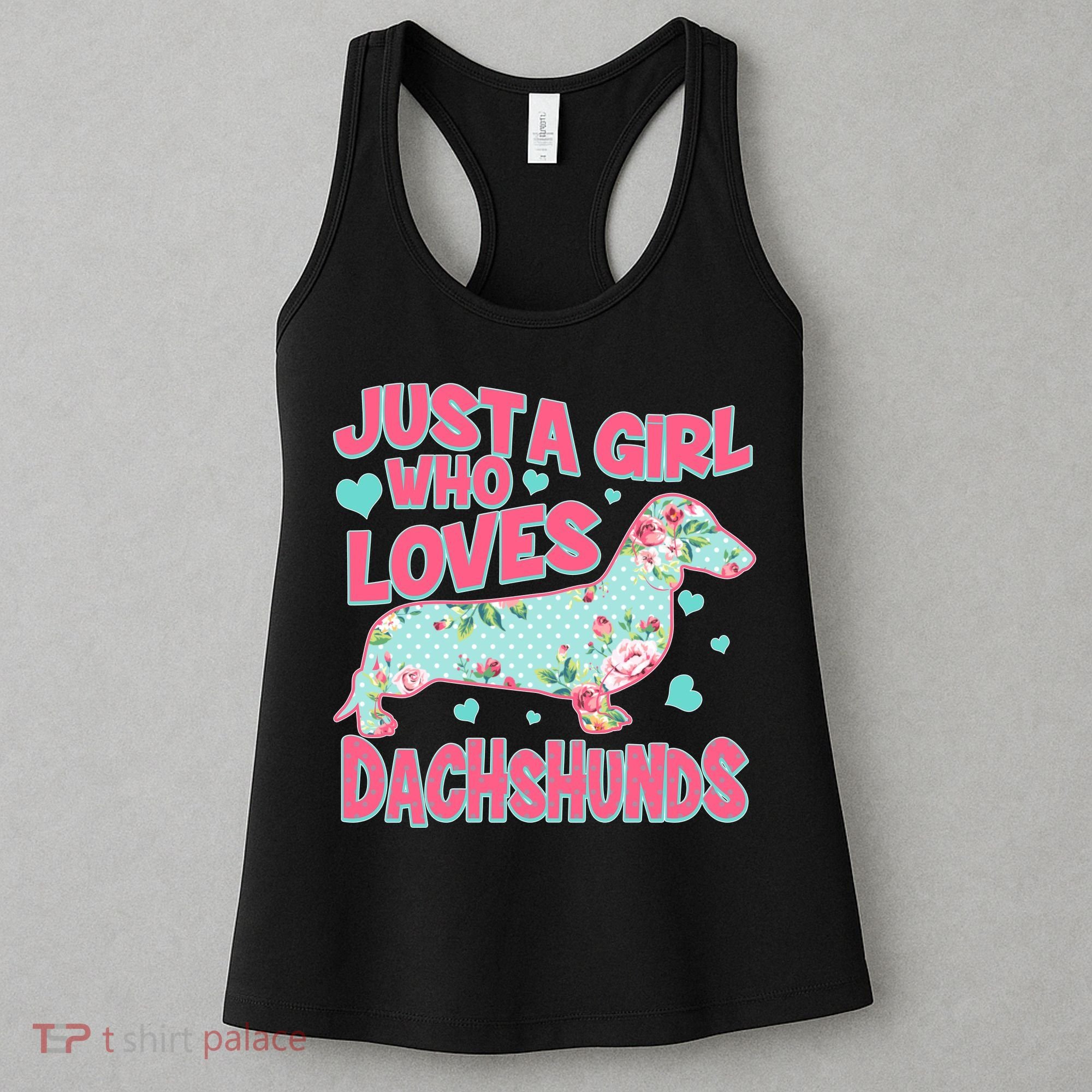 Cute Just A Girl Who Loves Dachshunds Women's Tank Top