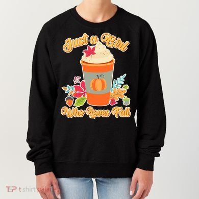Cute Just A Girl Who Loves Fall Women's Sweatshirt