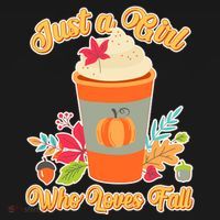 Cute Just A Girl Who Loves Fall Backpack thumb 2