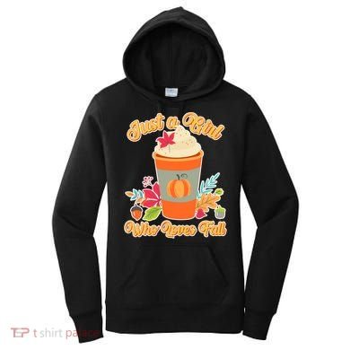Cute Just A Girl Who Loves Fall Women's Hoodie