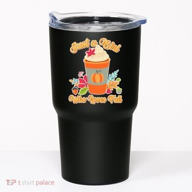 Cute Just A Girl Who Loves Fall Tumbler