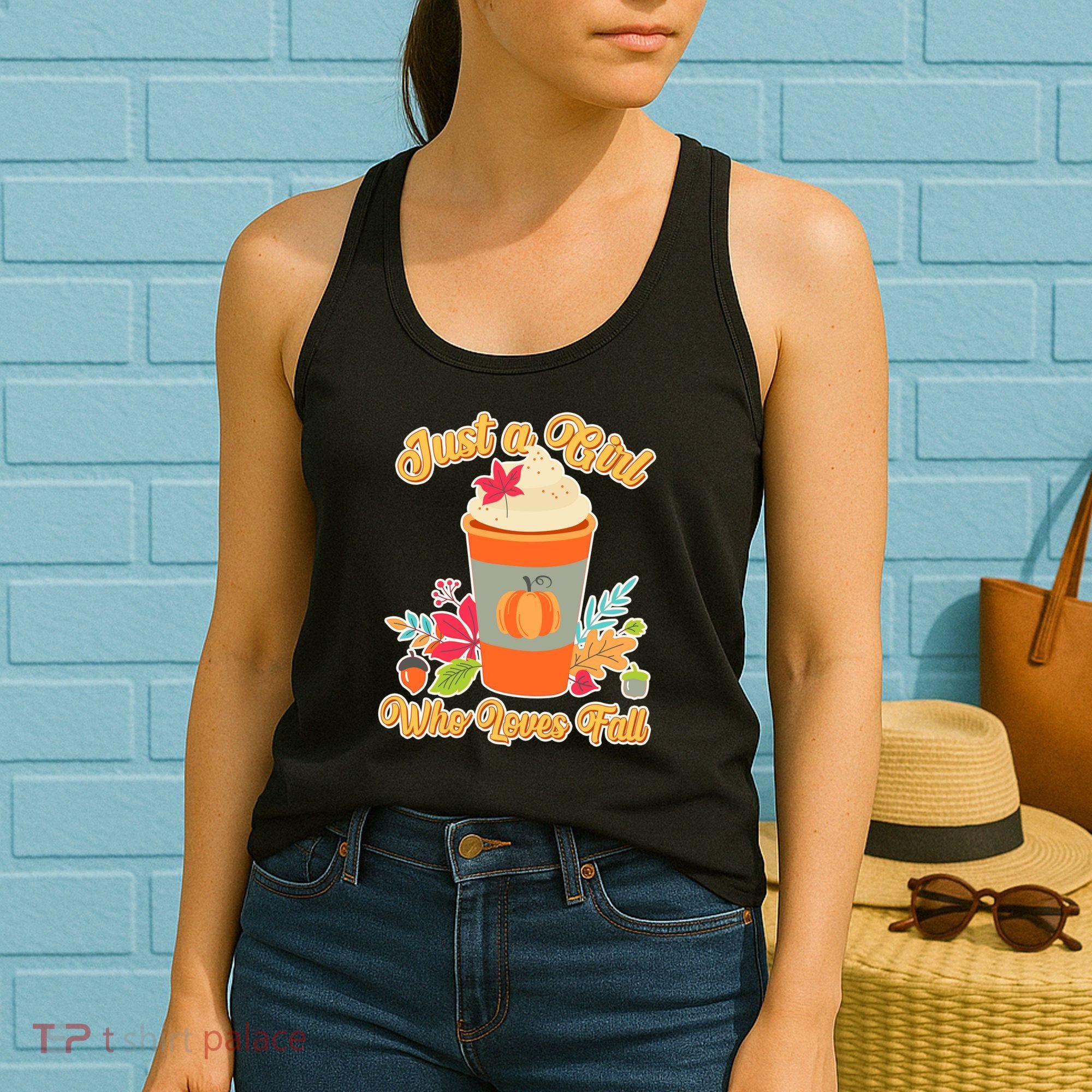 Cute Just A Girl Who Loves Fall Women's Tank Top
