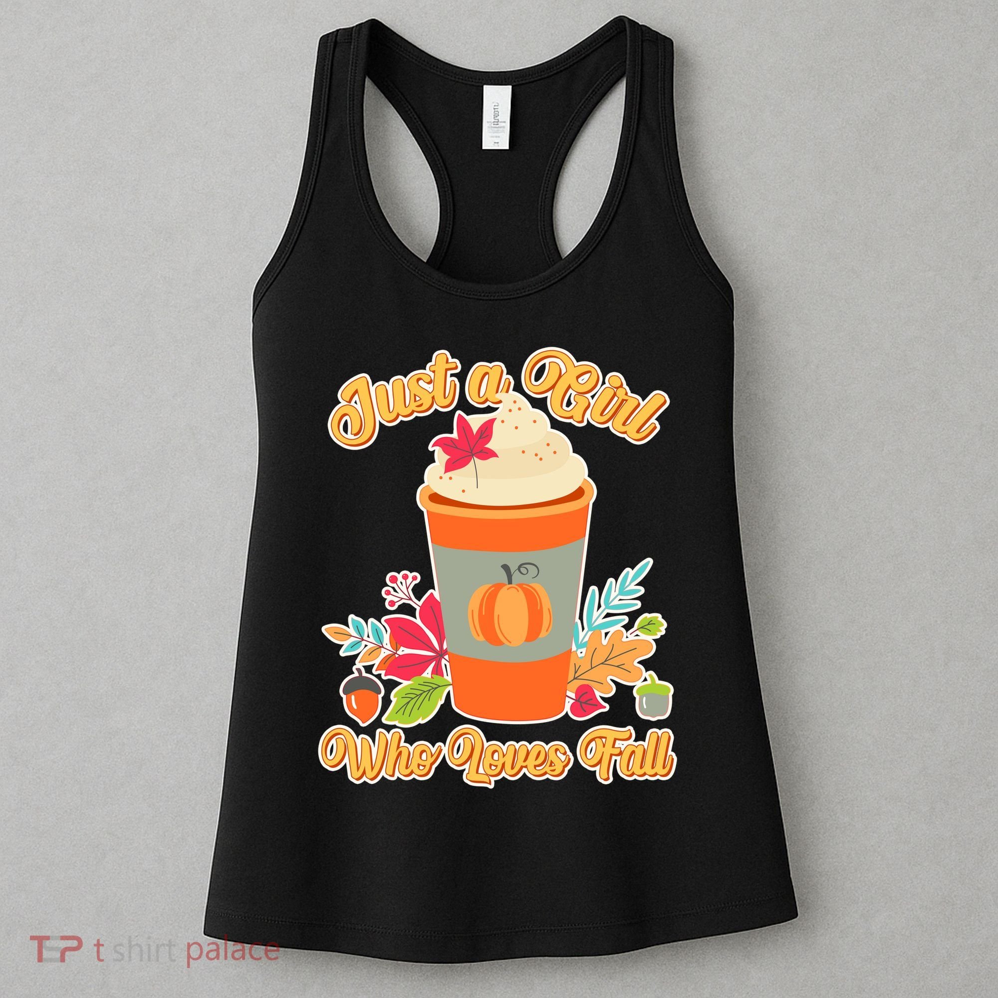 Cute Just A Girl Who Loves Fall Women's Tank Top