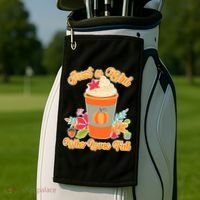 Cute Just A Girl Who Loves Fall Golf Towel thumb 2