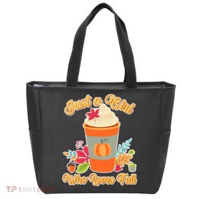 Cute Just A Girl Who Loves Fall Tote Bag