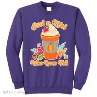Cute Just A Girl Who Loves Fall Sweatshirt thumb 0