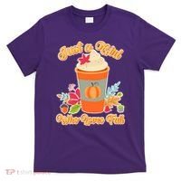 Cute Just A Girl Who Loves Fall T-Shirt thumb 0