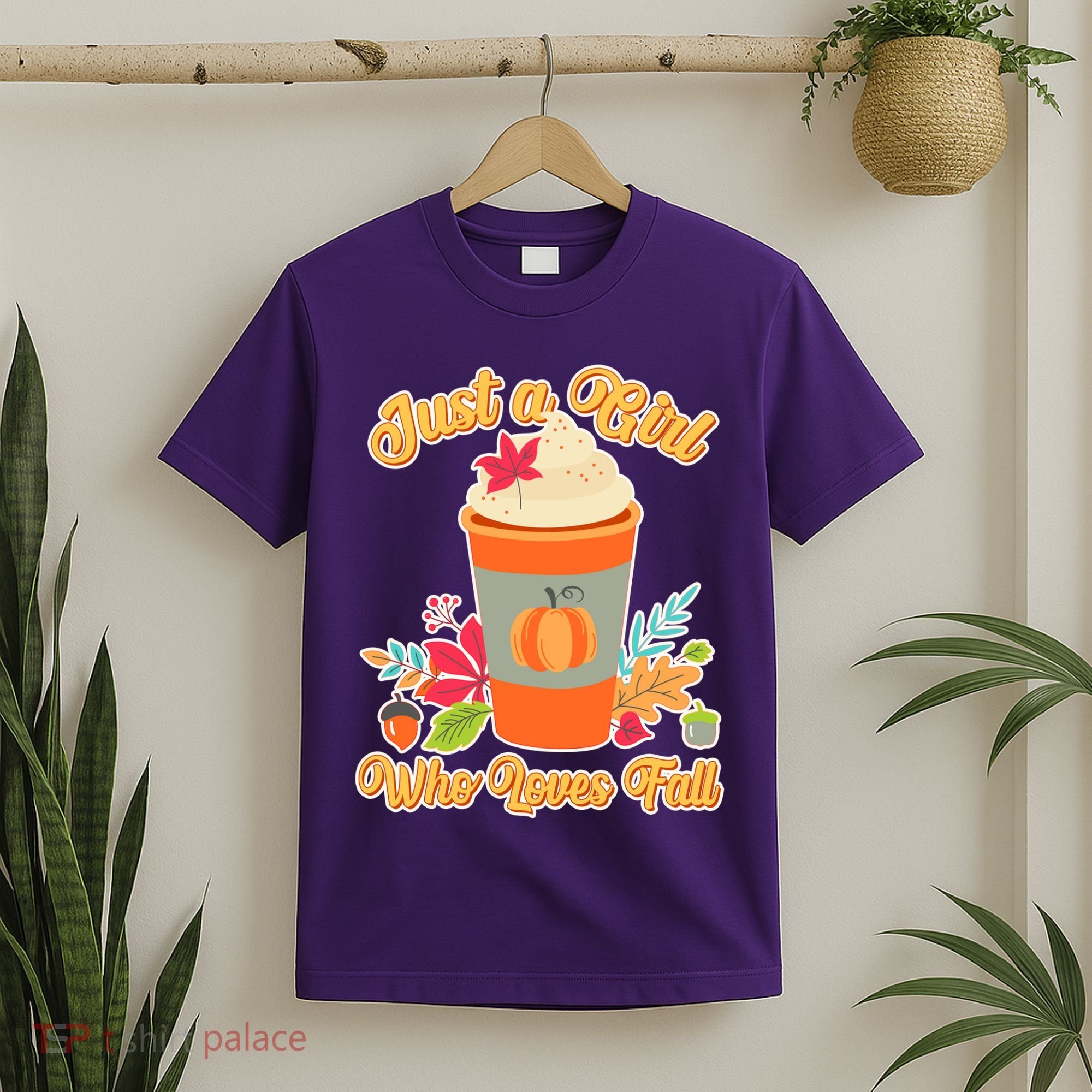 Cute Just A Girl Who Loves Fall T-Shirt