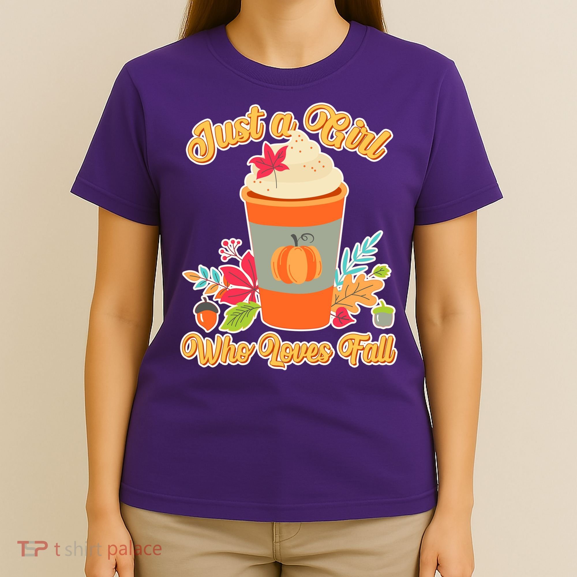 Cute Just A Girl Who Loves Fall T-Shirt