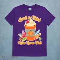 Cute Just A Girl Who Loves Fall T-Shirt thumb 5
