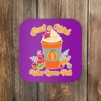 Cute Just A Girl Who Loves Fall Coaster thumb 0