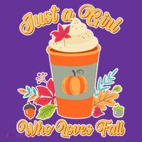 Cute Just A Girl Who Loves Fall Coaster thumb 2