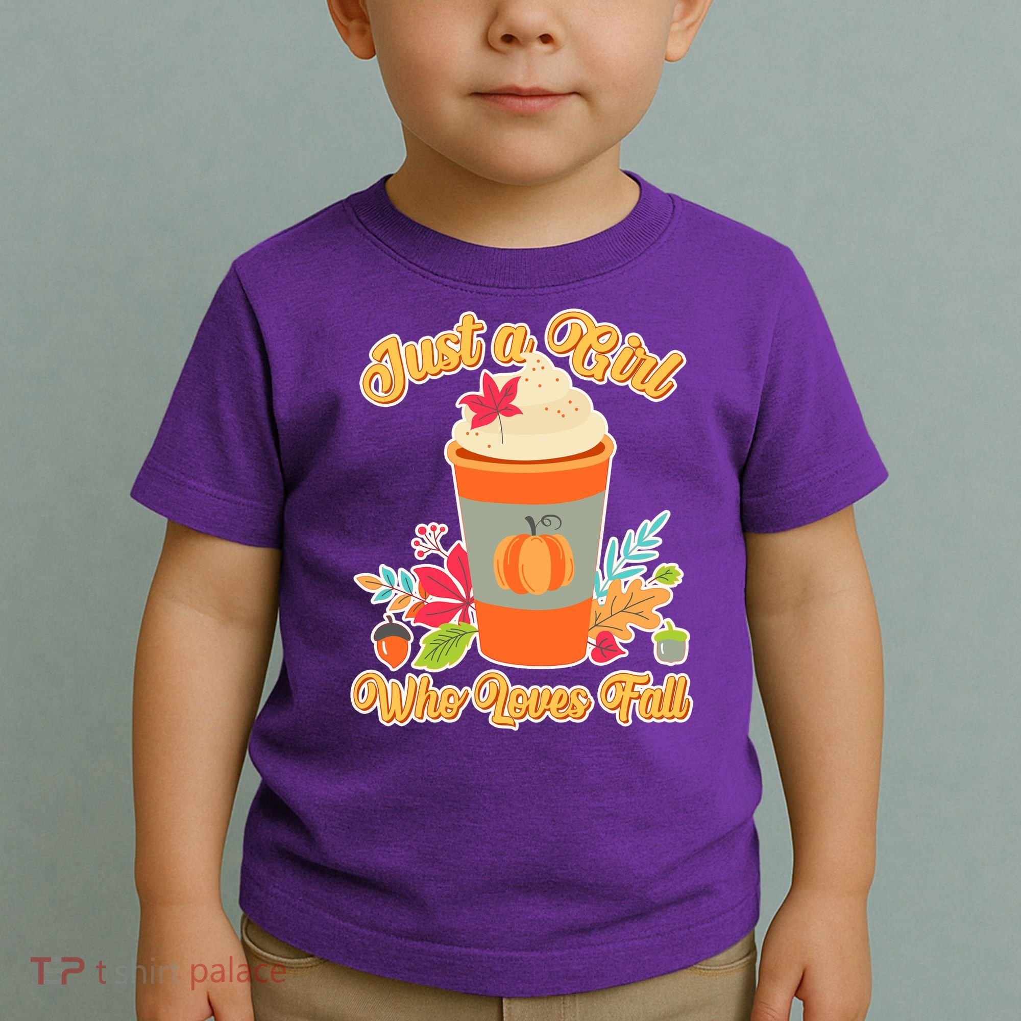 Cute Just A Girl Who Loves Fall Toddler T-Shirt