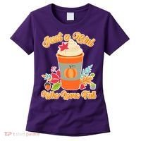 Cute Just A Girl Who Loves Fall Women's T-Shirt thumb 0