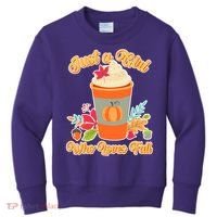 Cute Just A Girl Who Loves Fall Kids Sweatshirt thumb 0