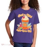 Cute Just A Girl Who Loves Fall Kids T-Shirt thumb 2