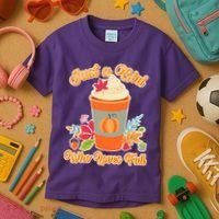 Cute Just A Girl Who Loves Fall Kids T-Shirt thumb 3
