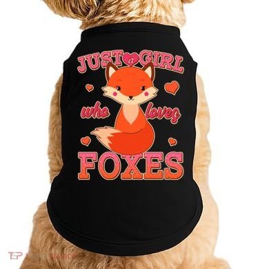 Cute Just A Girl Who Loves Foxes Doggie Tank