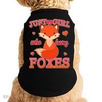 Cute Just A Girl Who Loves Foxes Doggie Tank thumb 0