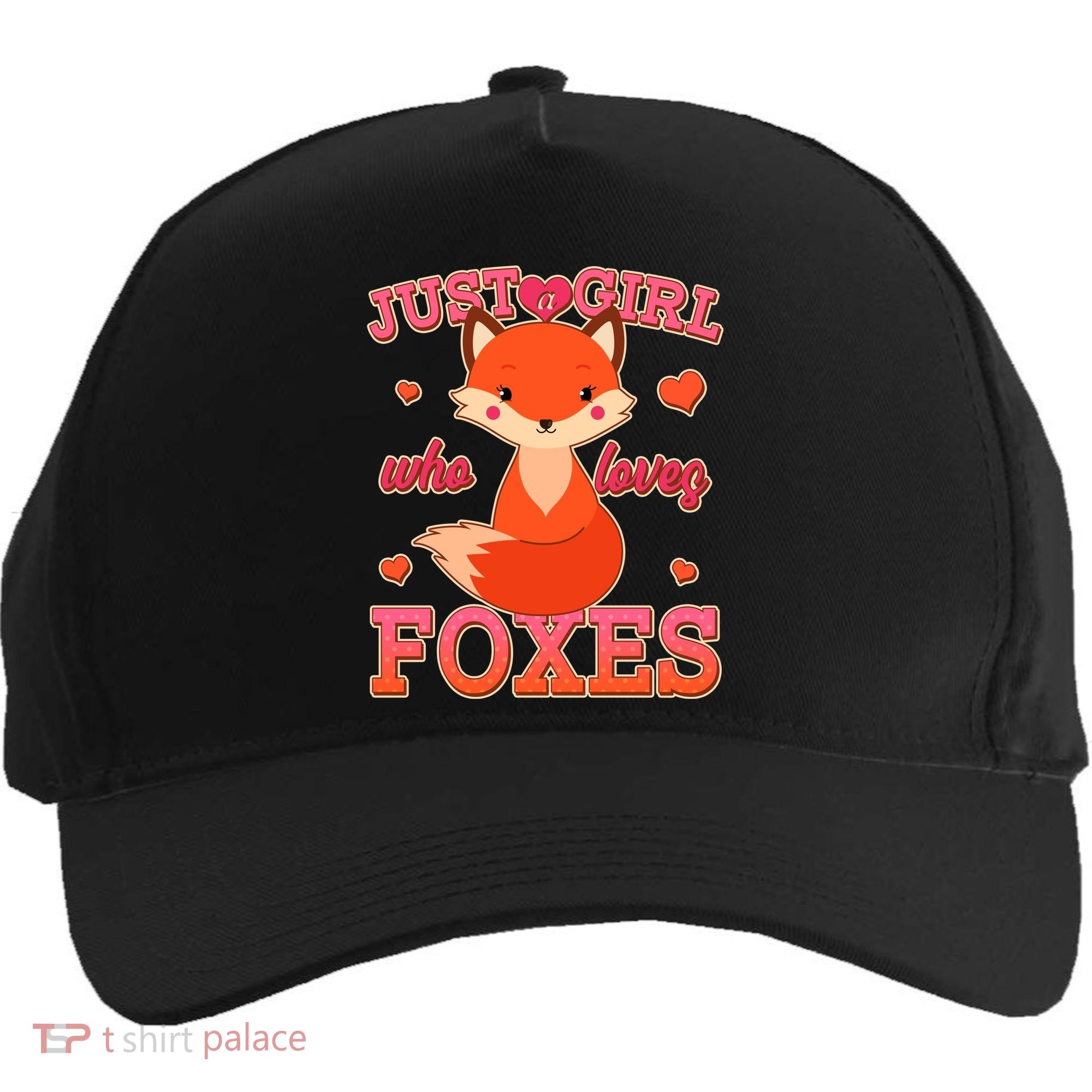 Cute Just A Girl Who Loves Foxes Five-Panel Snapback Cap