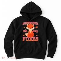 Cute Just A Girl Who Loves Foxes Hoodie thumb 0