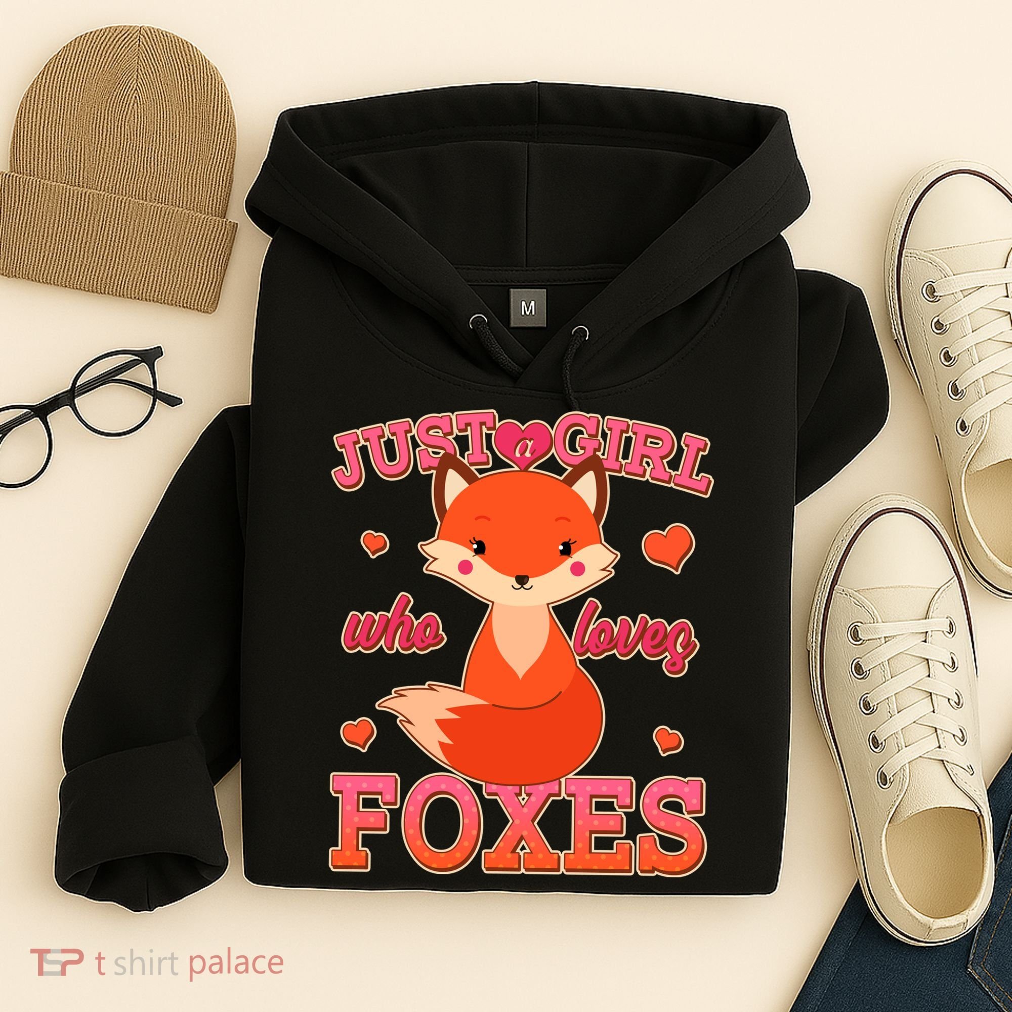 Cute Just A Girl Who Loves Foxes Hoodie