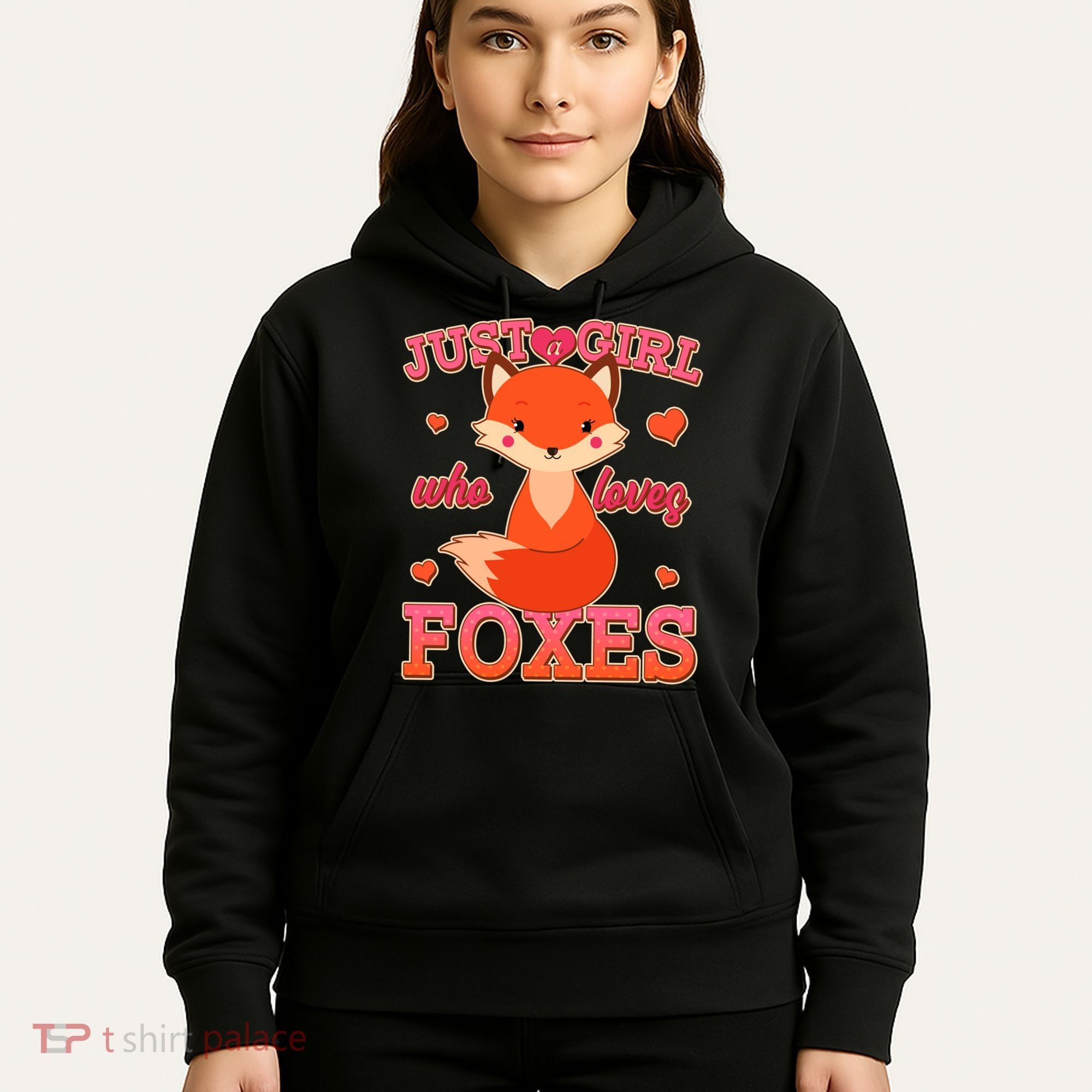 Cute Just A Girl Who Loves Foxes Hoodie
