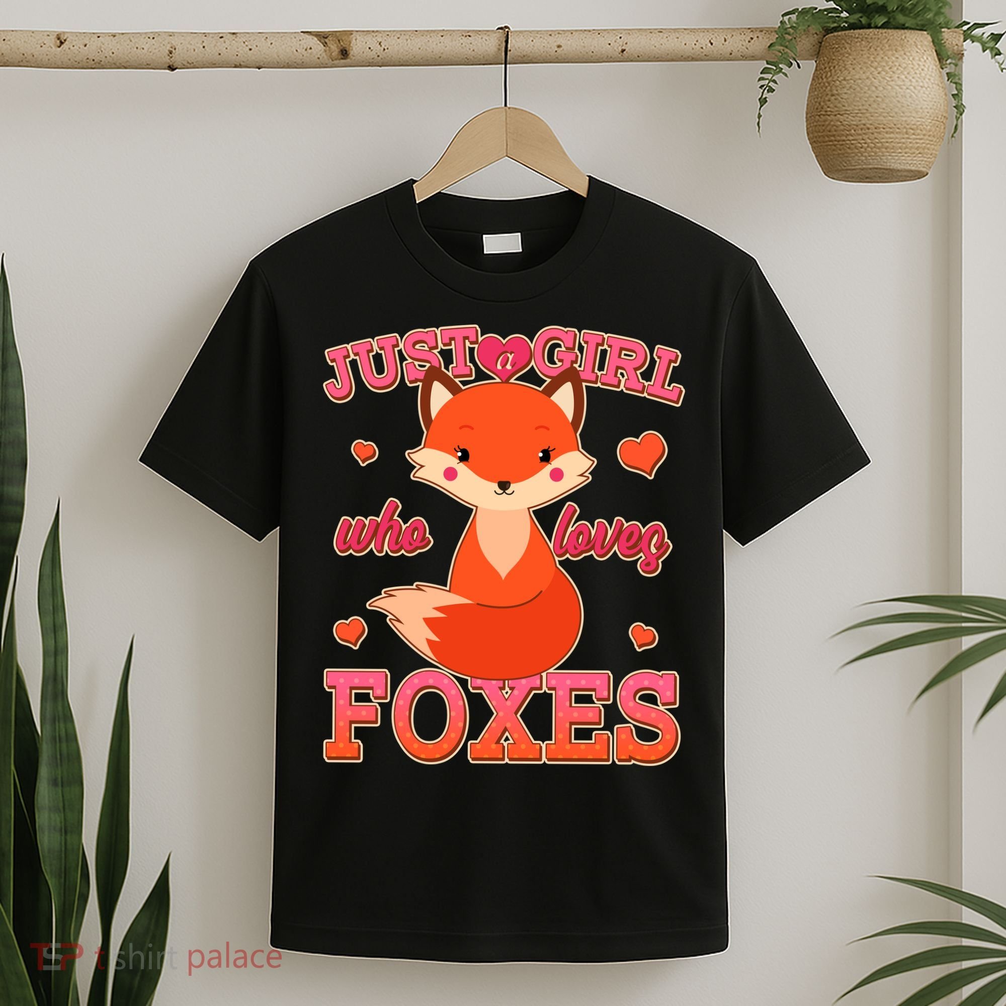 Cute Just A Girl Who Loves Foxes T-Shirt