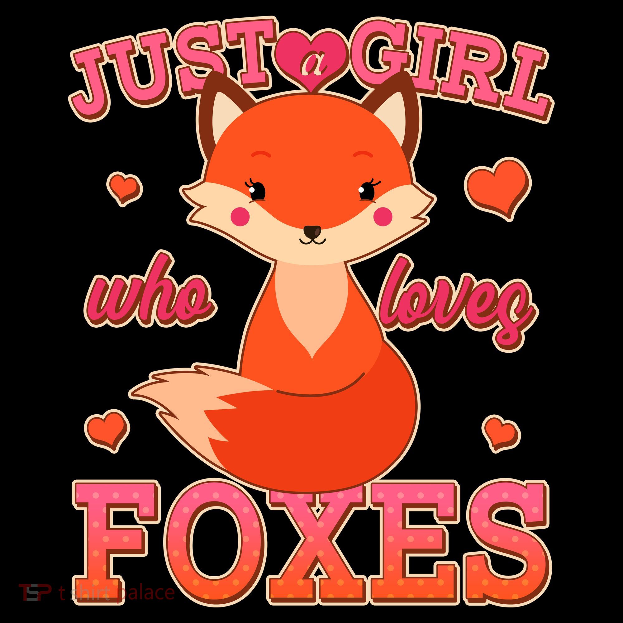 Cute Just A Girl Who Loves Foxes T-Shirt