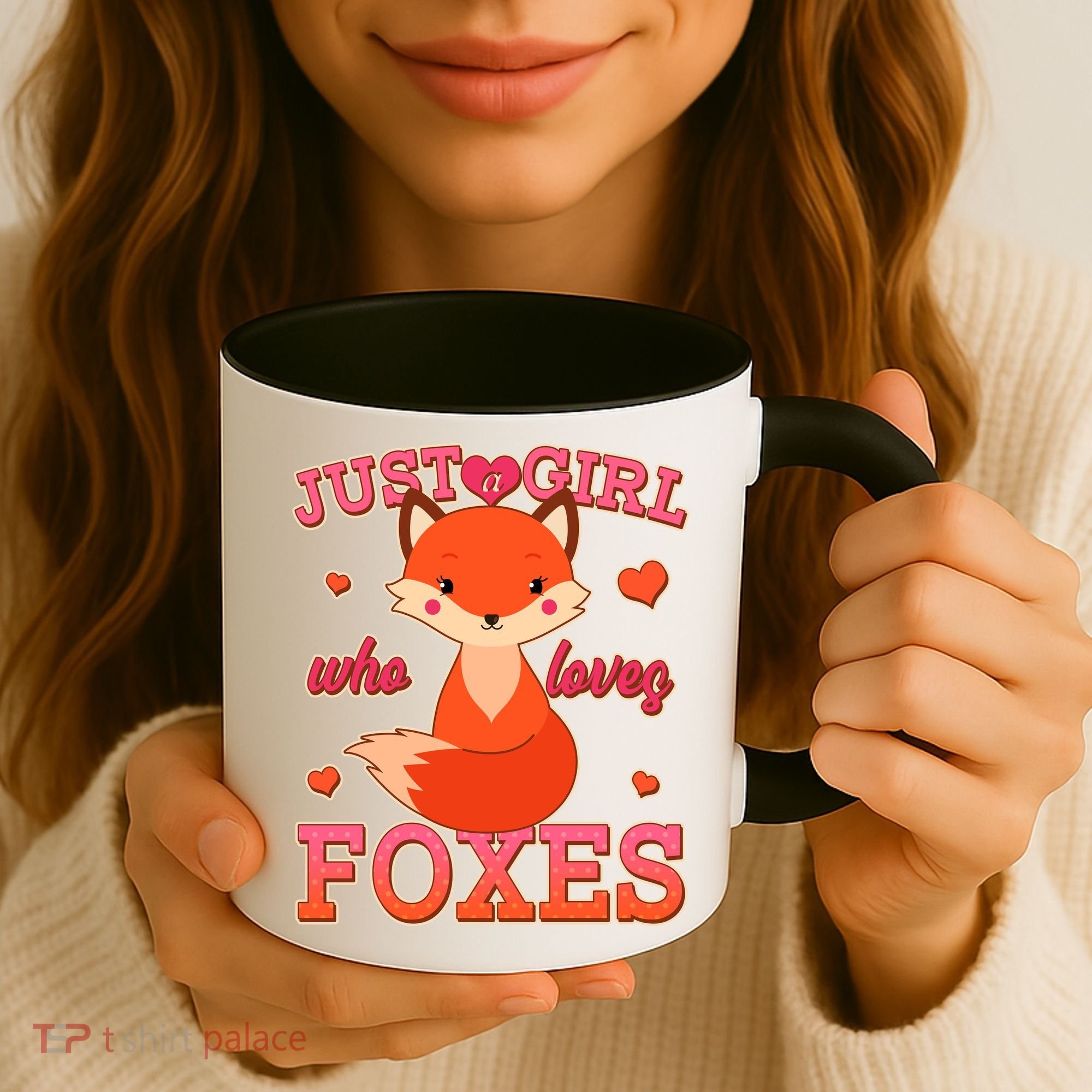 Cute Just A Girl Who Loves Foxes Coffee Mug