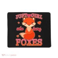 Cute Just A Girl Who Loves Foxes Mousepad thumb 0