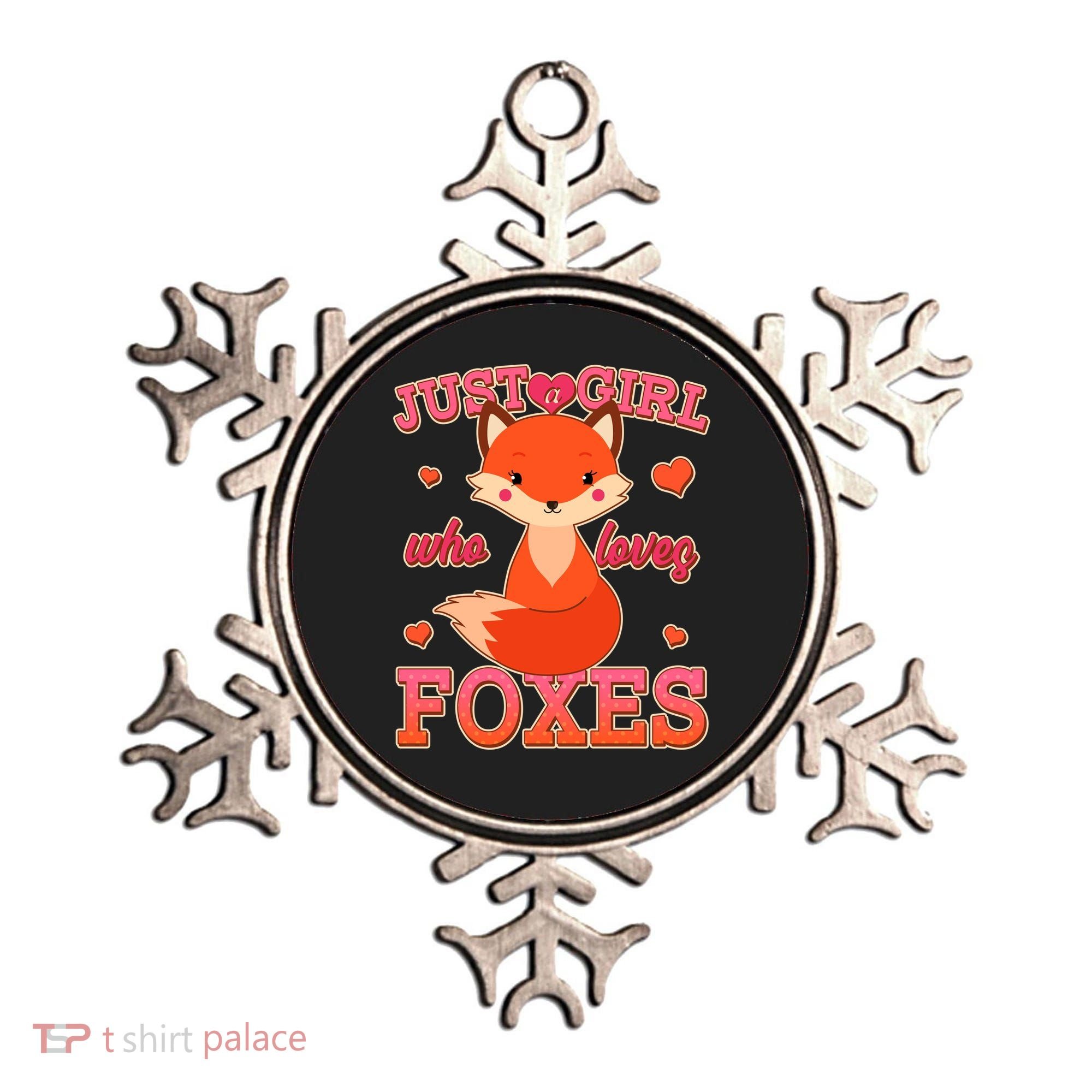 Cute Just A Girl Who Loves Foxes Ornament