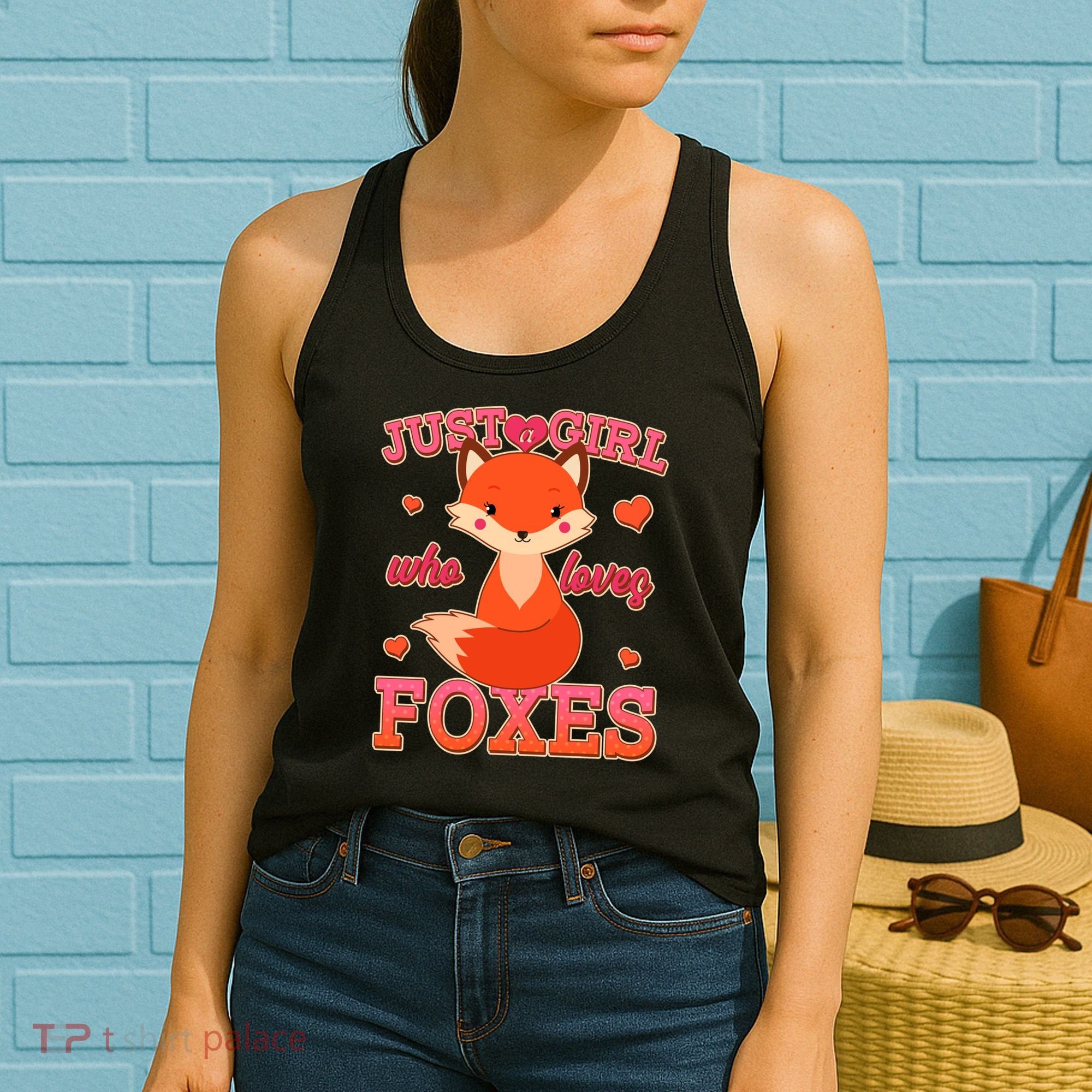 Cute Just A Girl Who Loves Foxes Women's Tank Top