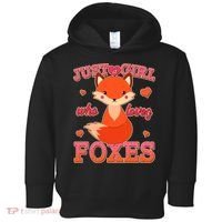 Cute Just A Girl Who Loves Foxes Toddler Hoodie thumb 0