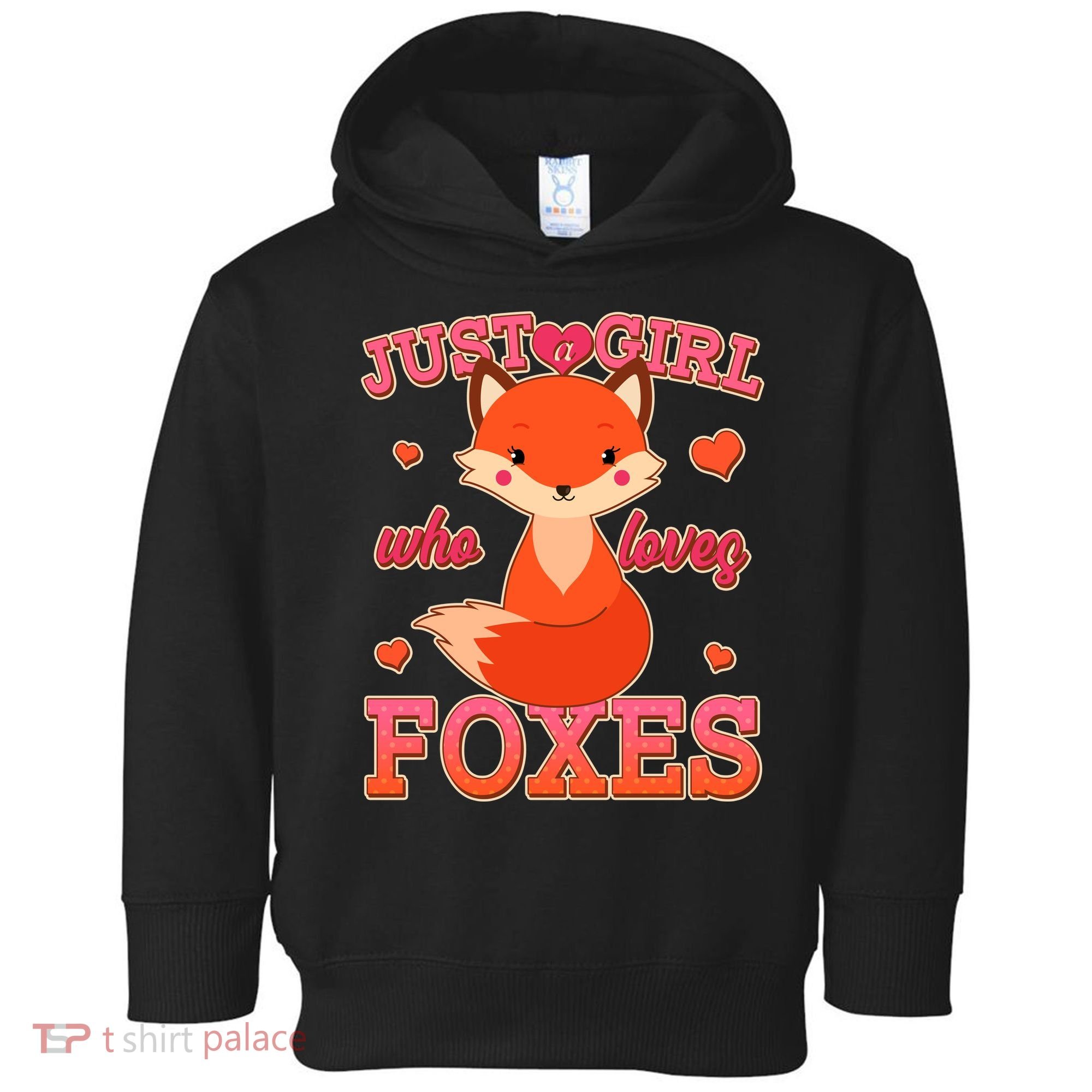 Cute Just A Girl Who Loves Foxes Toddler Hoodie