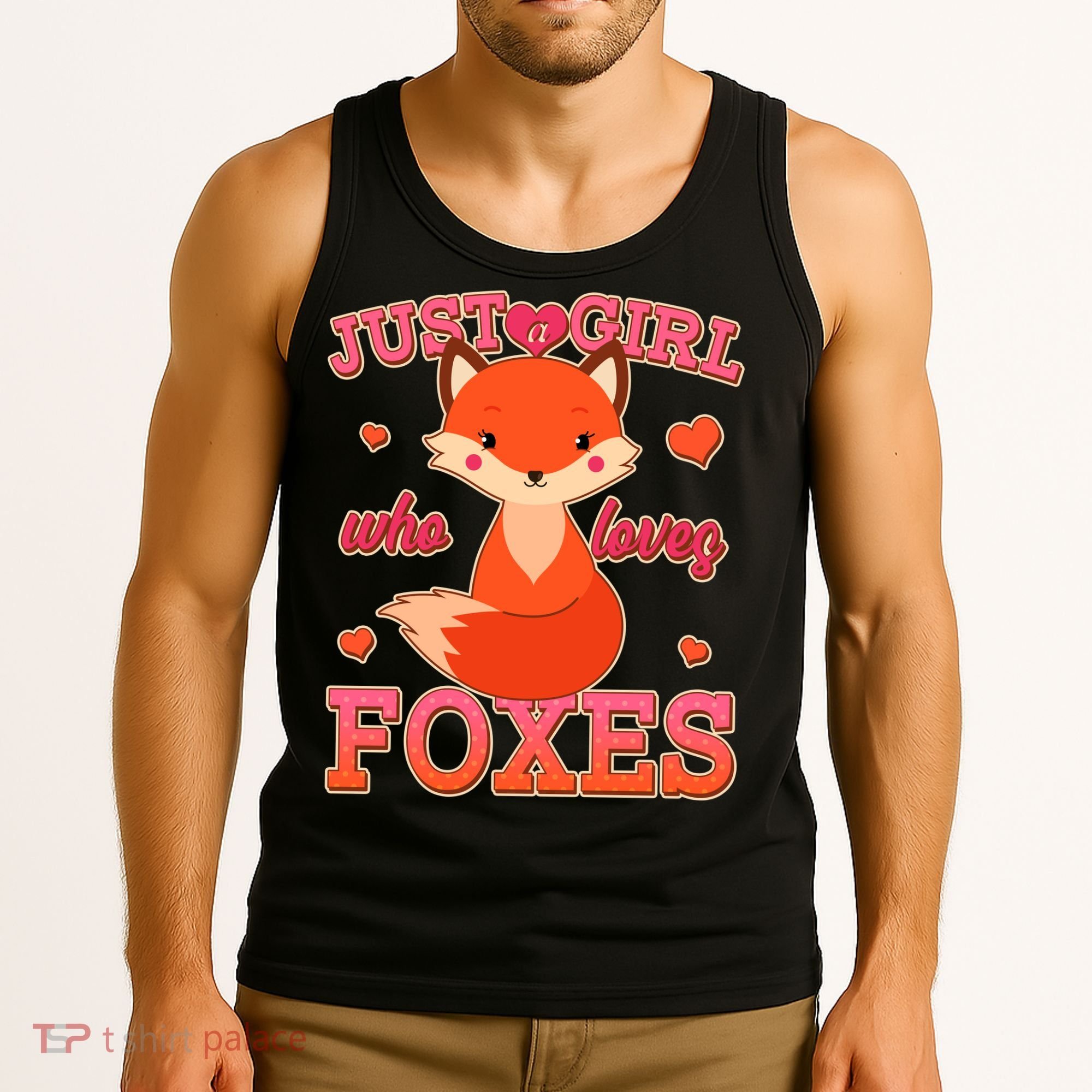 Cute Just A Girl Who Loves Foxes Tank Top